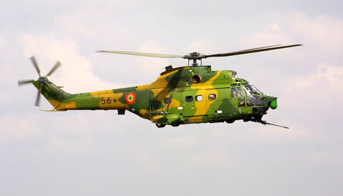 IAR 330-Puma helicopter.  Larawan: Twitter/file